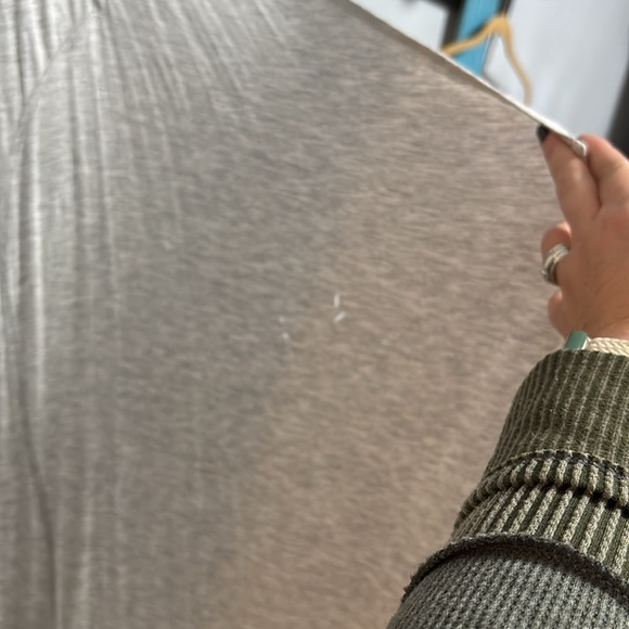 Ugg light gray heathered viscose spandex robe oversized XS/S - Picture 10 of 11